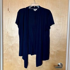 Short sleeve waterfall cardigans (2)